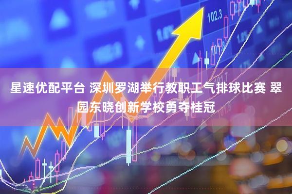 星速优配平台 深圳罗湖举行教职工气排球比赛 翠园东晓创新学校勇夺桂冠
